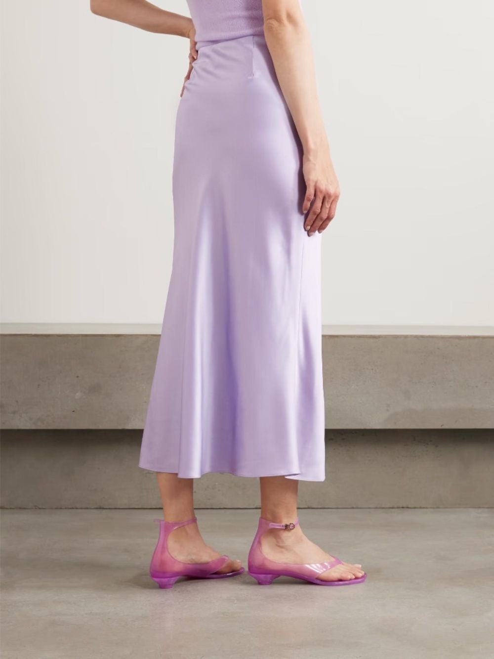 Veronica Beard Clover Silk Satin Midi Slip Skirt NWT - Picture 12 of 14